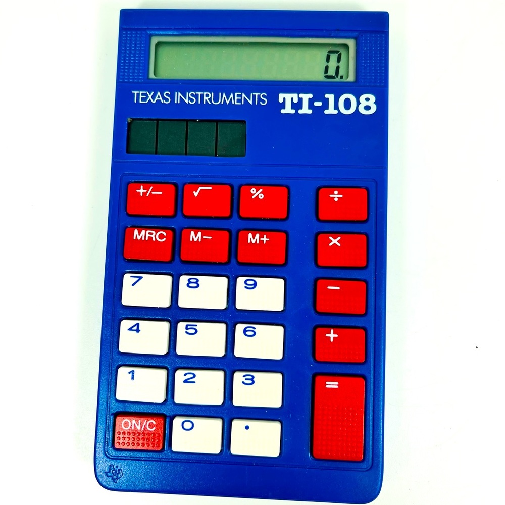 Texas Instruments TI-108 Basic School Calculator